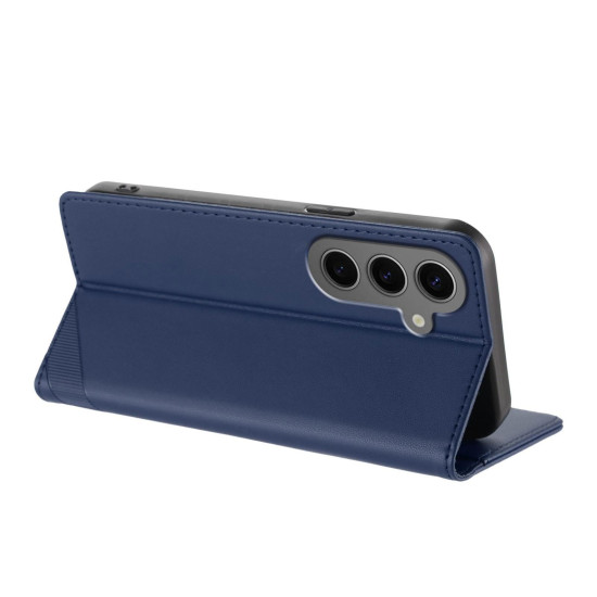 For Samsung Galaxy S24+ 5G Embossed Multi-functional Wallet Retro Leather Phone Case(Dark Blue)