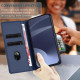 For Samsung Galaxy S24+ 5G Embossed Multi-functional Wallet Retro Leather Phone Case(Dark Blue)