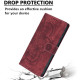 For Samsung Galaxy S24+ 5G Mandala Embossed Retro Frosted Leather Phone Case(Red)