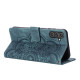 For Samsung Galaxy S24+ 5G Mandala Embossed Retro Frosted Leather Phone Case(Blue)