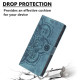 For Samsung Galaxy S24+ 5G Mandala Embossed Retro Frosted Leather Phone Case(Blue)