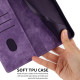 For Samsung Galaxy S24+ 5G Mandala Embossed Retro Frosted Leather Phone Case(Purple)