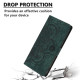 For Samsung Galaxy S24+ 5G Mandala Embossed Retro Frosted Leather Phone Case(Green)