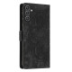 For Samsung Galaxy S24+ 5G Mandala Embossed Retro Frosted Leather Phone Case(Black)