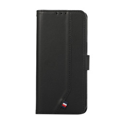 For Samsung Galaxy S23 5G ABEEL Delicate Texture Splicing RFID Leather Phone Case(Black)