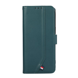For Samsung Galaxy S23 5G ABEEL Delicate Texture Splicing RFID Leather Phone Case(Green)