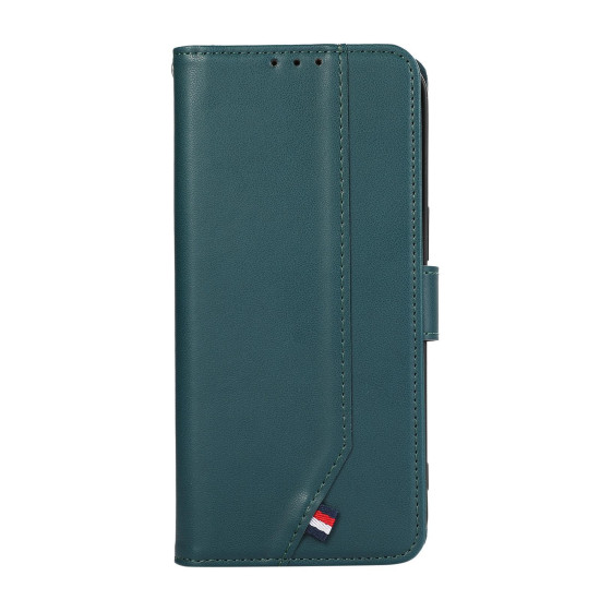 For Samsung Galaxy S23 5G ABEEL Delicate Texture Splicing RFID Leather Phone Case(Green)