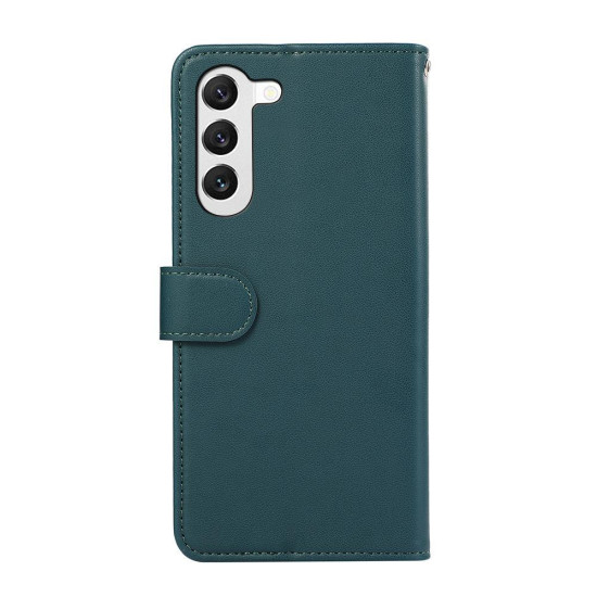 For Samsung Galaxy S23 5G ABEEL Delicate Texture Splicing RFID Leather Phone Case(Green)