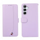 For Samsung Galaxy S24+ 5G ABEEL Delicate Texture Splicing RFID Leather Phone Case(Purple)