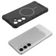 For Samsung Galaxy S24+ 5G Grating Solid Color MagSafe Magnetic Phone Case(Red)