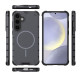 For Samsung Galaxy S24+ 5G Grating Solid Color MagSafe Magnetic Phone Case(Dark Grey)