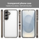For Samsung Galaxy S24+ 5G PC Hybrid TPU Airbag Shockproof Phone Case(Transparent Black)