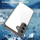 For Samsung Galaxy S24+ 5G PC Hybrid TPU Airbag Shockproof Phone Case(Transparent Black)