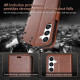 For Samsung Galaxy S24+ 5G AZNS Sheepskin Texture Flip Leather Phone Case(Black)