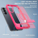 For Samsung Galaxy S24+ 5G Frosted Holder PC Hybrid TPU MagSafe Phone Case(Rose Red)