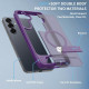 For Samsung Galaxy S24+ 5G Frosted Holder PC Hybrid TPU MagSafe Phone Case(Purple)