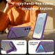 For Samsung Galaxy S24+ 5G Frosted Holder PC Hybrid TPU MagSafe Phone Case(Purple)