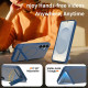 For Samsung Galaxy S24+ 5G Frosted Holder PC Hybrid TPU MagSafe Phone Case(Royal Blue)