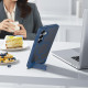 For Samsung Galaxy S24+ 5G Frosted Holder PC Hybrid TPU MagSafe Phone Case(Royal Blue)