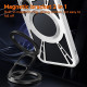 For Samsung Galaxy S24+ 5G Silicone Cooling Hollow Metal MagSafe Phone Case(Black)