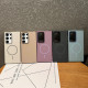 For Samsung Galaxy S24+ 5G Metal Diamond Texture Lens Frame MagSafe Phone Case(Purple)