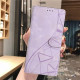 For Samsung Galaxy S23+ 5G Triangles Embossed Leather Phone Case(Purple)