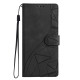 For Samsung Galaxy S23+ 5G Triangles Embossed Leather Phone Case(Black)