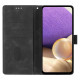 For Samsung Galaxy S23+ 5G Triangles Embossed Leather Phone Case(Black)
