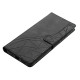For Samsung Galaxy S23+ 5G Triangles Embossed Leather Phone Case(Black)