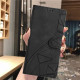 For Samsung Galaxy S23+ 5G Triangles Embossed Leather Phone Case(Black)