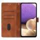 For Samsung Galaxy S23+ 5G Triangles Embossed Leather Phone Case(Brown)