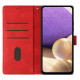 For Samsung Galaxy S23+ 5G Triangles Embossed Leather Phone Case(Red)
