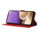 For Samsung Galaxy S23+ 5G Triangles Embossed Leather Phone Case(Red)