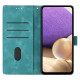 For Samsung Galaxy S23+ 5G Triangles Embossed Leather Phone Case(Green)