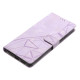 For Samsung Galaxy S24+ 5G Triangles Embossed Leather Phone Case(Purple)