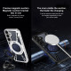 For Samsung Galaxy S24+ 5G Cooling Hollow Metal Holder MagSafe Phone Case(Silver)