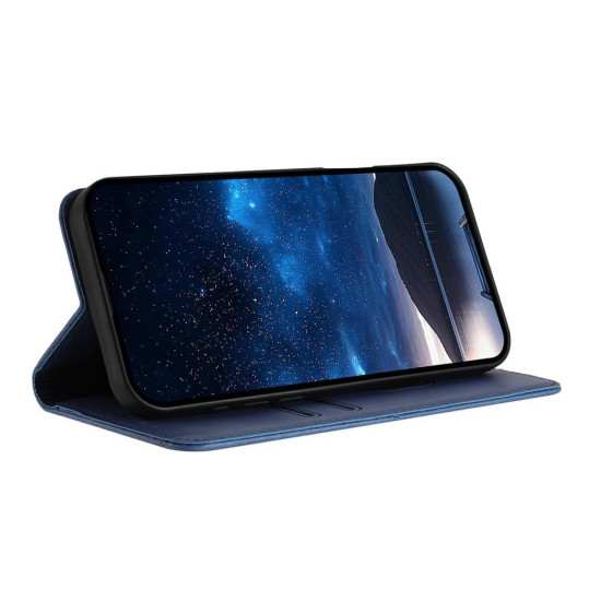 For Samsung Galaxy S23+ 5G Strong Magnetic Frosted Flip Leather Phone Case(Royal Blue)