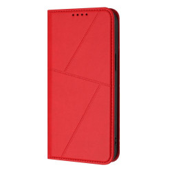 For Samsung Galaxy S23+ 5G Strong Magnetic Frosted Flip Leather Phone Case(Red)