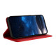 For Samsung Galaxy S23+ 5G Strong Magnetic Frosted Flip Leather Phone Case(Red)