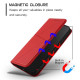 For Samsung Galaxy S23+ 5G Strong Magnetic Frosted Flip Leather Phone Case(Red)