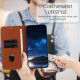 For Samsung Galaxy S23+ 5G Strong Magnetic Frosted Flip Leather Phone Case(Coffee Color)