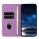 For Samsung Galaxy S23+ 5G Strong Magnetic Frosted Flip Leather Phone Case(Light Purple)
