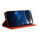 For Samsung Galaxy S23+ 5G Strong Magnetic Frosted Flip Leather Phone Case(Orange)