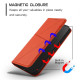 For Samsung Galaxy S23+ 5G Strong Magnetic Frosted Flip Leather Phone Case(Orange)