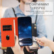 For Samsung Galaxy S23+ 5G Strong Magnetic Frosted Flip Leather Phone Case(Orange)
