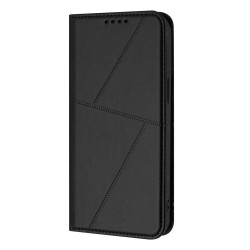 For Samsung Galaxy S23+ 5G Strong Magnetic Frosted Flip Leather Phone Case(Black)