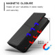 For Samsung Galaxy S23+ 5G Strong Magnetic Frosted Flip Leather Phone Case(Black)