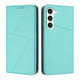 For Samsung Galaxy S23+ 5G Strong Magnetic Frosted Flip Leather Phone Case(Light Blue)