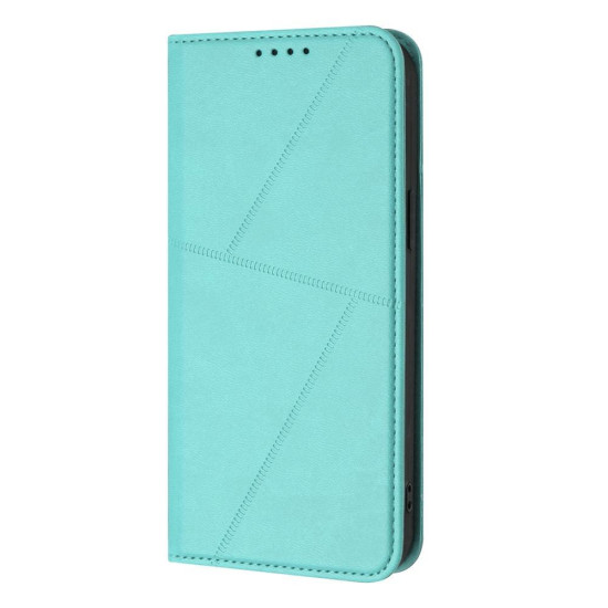 For Samsung Galaxy S23+ 5G Strong Magnetic Frosted Flip Leather Phone Case(Light Blue)