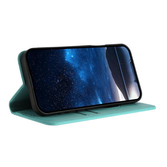 For Samsung Galaxy S23+ 5G Strong Magnetic Frosted Flip Leather Phone Case(Light Blue)